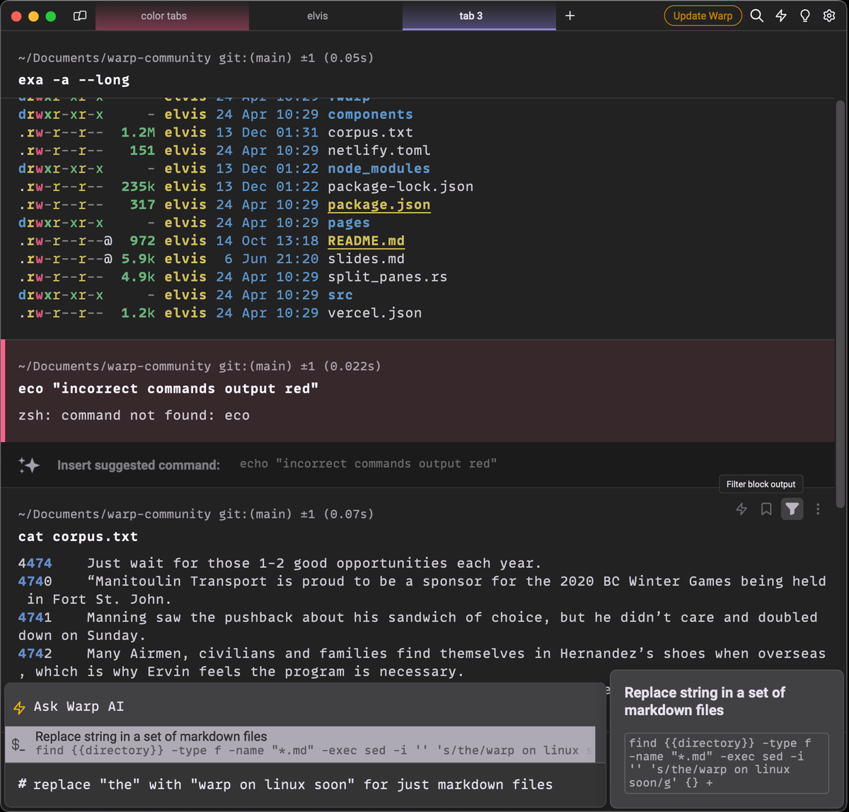 First Impressions: Warp - The modern Rust based terminal