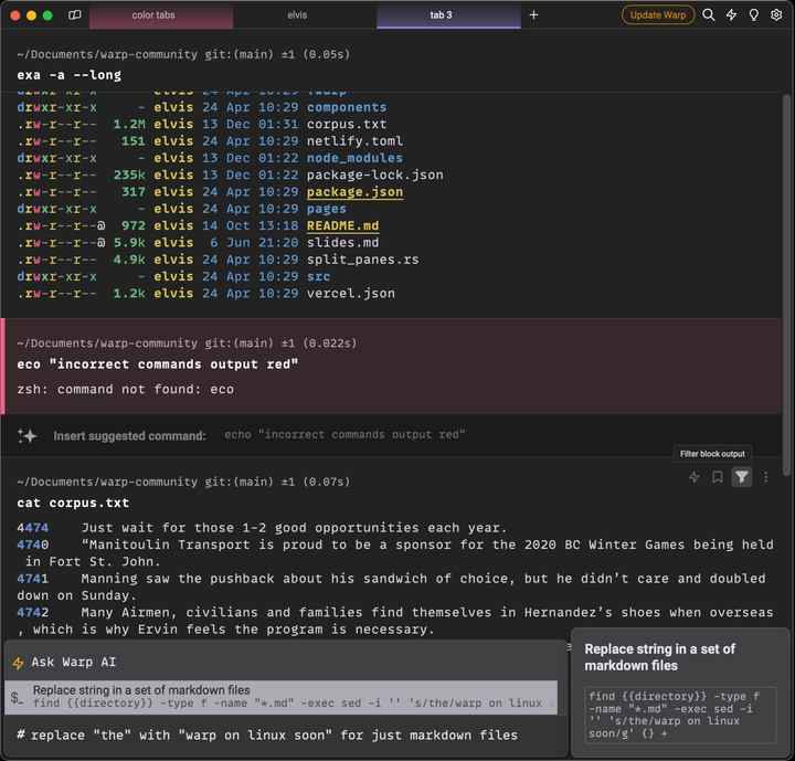 First Impressions: Warp - The modern Rust based terminal